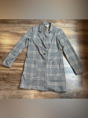 Philosophy Houndstooth Long Blazer Coat
